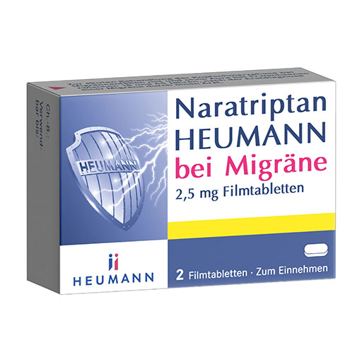 NARATRIPTAN Heumann bei Migr&auml;ne 2,5 mg Filmtabl.