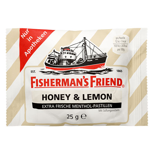 FISHERMANS FRIEND Honey & Lemon ohne Zucker Pasti.
