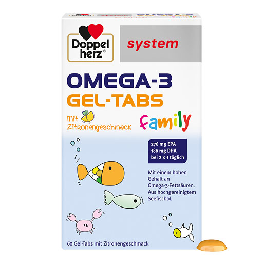 DOPPELHERZ Omega-3 Gel-Tabs family system