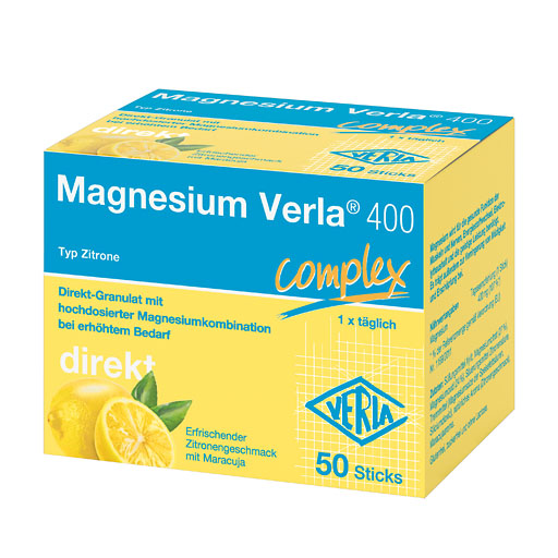 MAGNESIUM VERLA 400 Zitrone Direkt-Granulat